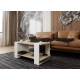 Stolik kawowy ST16 BS Biały/Sonoma ława z półką loft